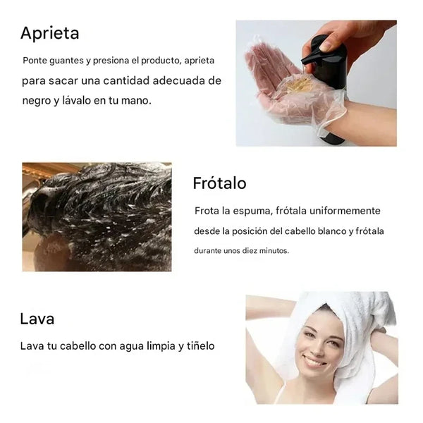 Champú Tinte Natural 3-en-1